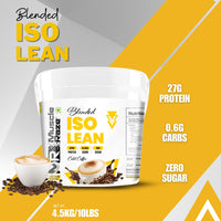 Muscle Raze Blended ISO Lean 4.5Kg (10LBS) 27g Protein+.06g Carbs+ Sugar free + Free Shaker