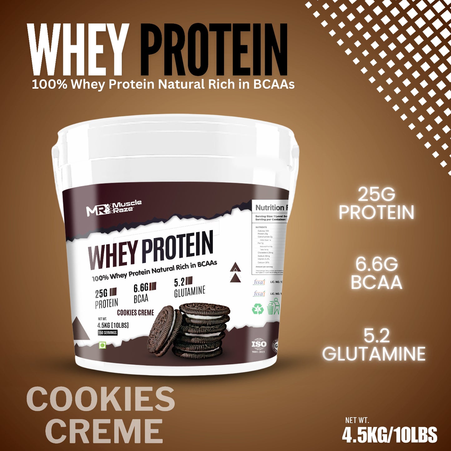 MusclerazeCookiesCremeWheyProtein4.5Kg-10Lbs