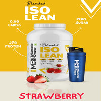 Muscle Raze Blended ISO Lean 2.2kg (5LBS) 27g Protein+.06g Carbs+ Sugar free + Free Protein Shaker